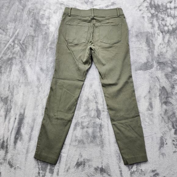 Maurices Pants Women S Green Pull On Mid Rise Skinny Ankle Jegging Casual Preppy - Picture 2 of 12
